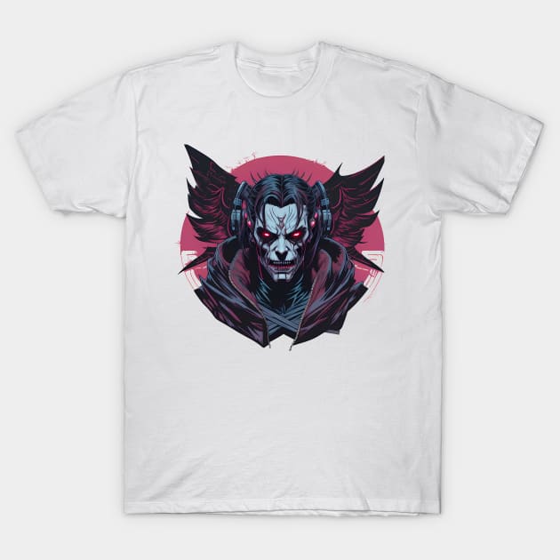 Demon Vampire Cyberpunk T-Shirt by TaevasDesign